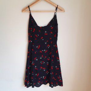 NWT MORRISDAY The Label I Boho Black Cherry Summer Dress I Front tie XS NEW
